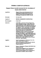 Australia vs Singapore Telecom Australia Investments Pty Ltd, March 2024, Full Federal Court of Australia, Case No [2024] FCAFC 29