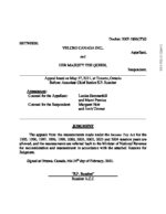 Canada vs VELCRO CANADA INC., February 2012, Tax Court, Case No 2012 TCC 57