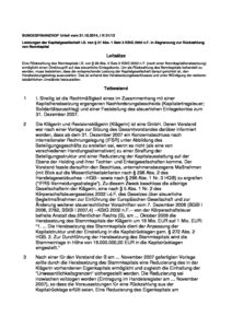 Germany vs. "Capital reduction Gmbh", October 2014, Supreme Tax Court judgment I R 31/13