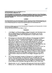 Germany vs. "Turbine Owner Gmbh", September 2016, Supreme Tax Court IV R 1 14