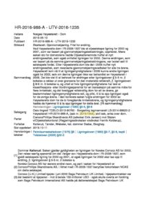 Norway vs. ConocoPhillips, October 2016, Supreme Court HR-2016-988-A, Case No. 2015/1044)