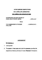India vs Engineering Analysis Centre of Excellence Private Limited, March 2021, Supreme Court, Case No  8733-8734 OF 2018