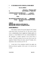 India vs Cotton Naturals (I) Pvt. Ltd., March 2015, High Court of Delhi, ITA No. 233/2014
