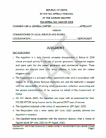 Kenya vs Cummins Car and General Limited, September 2024, Tax Appeals Tribunal, Case no. TAT E450 OF 2023