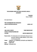 South Africa vs ABSA bank, September 2023, Supreme Court of Appeal, Case No 596/2021 [2023] ZASCA 125