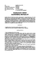 Slovakia vs GASTRO MLAD s.r.o, August 2024, Supreme Administrative Court, Case No. 4Sfk/42/2023