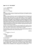Spain vs X SL, June 2009, TEAC, Case No Rec. 656/2007
