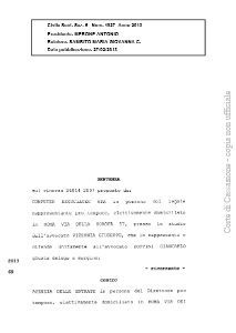 Italy vs Computer Associates SPA, February 2013, Supreme Court no 4927