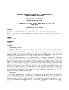 US vs. Microsoft Corp. February 1998