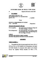 India vs AON Consulting Pvt. Ltd., February 2025, High Court of Delhi, Case ITA 244/2024