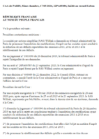 France vs Willink SAS, May 2024, CAA Paris (remanded), Case No 22PA05494
