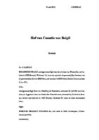 Belgium vs Fortum Project Finance, May 2019,  Supreme Court, Case No F.16.0053.N