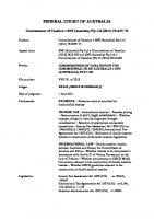 Australia vs SNF, June 2011, Full Federal Court, Case [2011] FCAFC 74