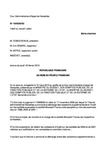 France vs. Microsoft, Feb 2012, CCA, No 10VE00752