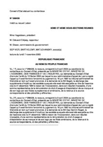 France vs. SA Cap Gemini, Nov. 2005, CE, No 266436