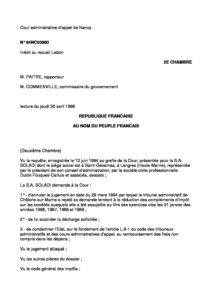 France vs. Soladi,  April 1998, CAA No. 94NC00880