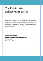 A Toolkit on Implementation of Effective Transfer Pricing Documentation Requirements
