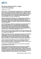 US vs GlaxoSmithKline Holdings, September 2006, IR-2006-142
