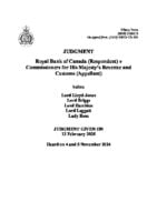 UK vs Royal Bank of Canada, February 2025, Supreme Court, Case No [2025] UKSC 2